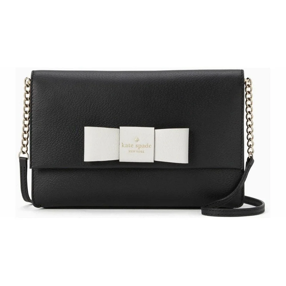 Kate Spade Robinson Street Zanni Crossbody Handbag Black/white Preppy